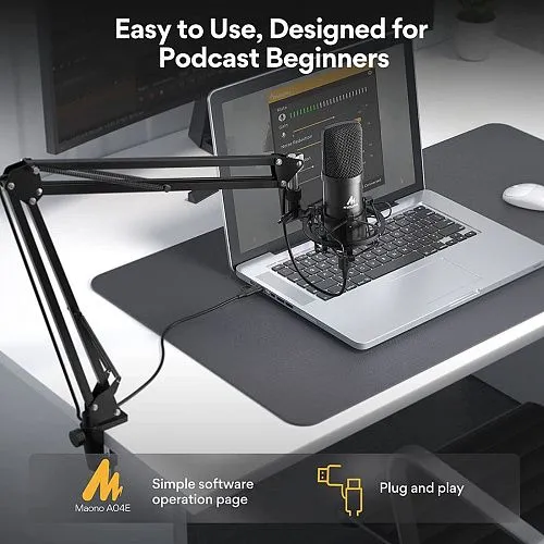 Maono AU-A04E Конденсаторный USB микрофон.