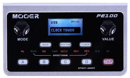 Mooer PE100 Гитарный процессор эффектов.