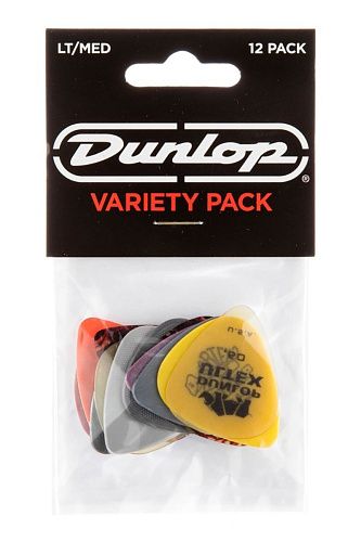 Dunlop PVP101 Набор медиаторов для акустической гитары, 12шт.